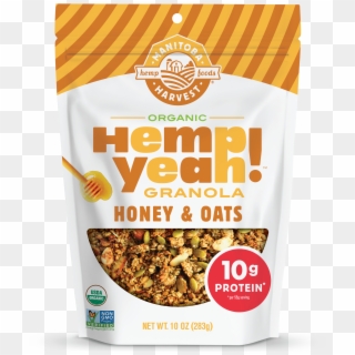 Honey & Oats Organic Granola - Manitoba Harvest Hemp Yeah Granola Clipart
