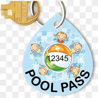 Pool Pass In Water Drop Shape, Kids Pool Ball - Circle Clipart