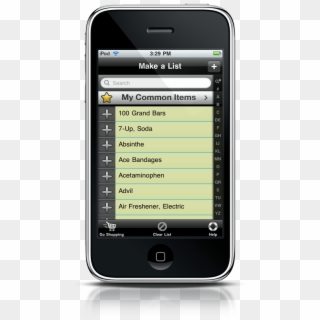 Grocerylist Iphone - Grades Ios App Clipart