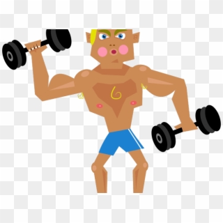 Fitness Man Cliparts - Muscles Exercise Clipart - Png Download