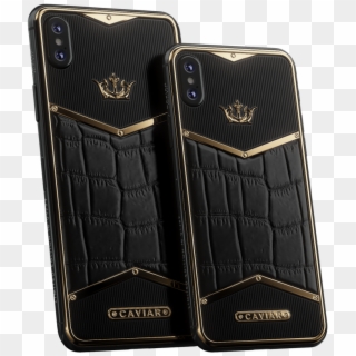 Caviar Iphone Xs X-edition Alligatore Black Gold - Iphone Max Cover Alligator Clipart