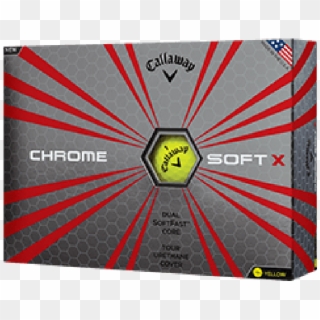 Personalised Chrome Soft X Yellow - Callaway Chrome Soft X Golf Balls Clipart