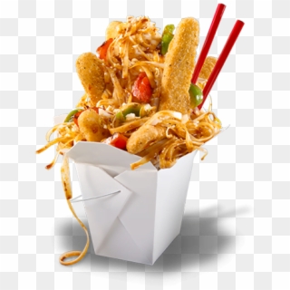 Pad Thaï With Chicken Strips - Junk Food Clipart