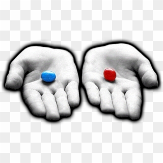 The Pills Represent A Choice We Have To Make Between - Take The Blue Pill Or Take The Red Pill Clipart