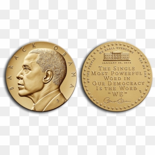 President Obama Receives Bronze Medals Emblemizing - President Obama Bronze Medals Clipart