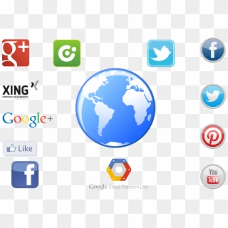 Social Networks,icon Media,free - Infografia Servicios De Internet Clipart