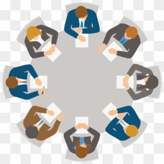 Your Own Business Roundtable - Round Table Meetings Icon Clipart