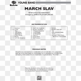 Click To Expand March Slav Thumbnail - Children's March Percy Grainger Clipart