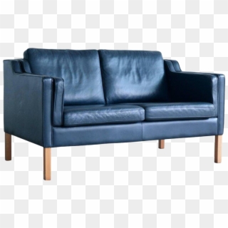 Blue Leather Sofa - Børge Mogensen Sofa Green Leather Clipart