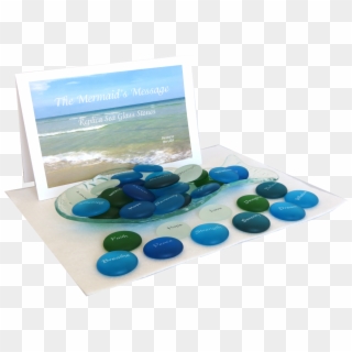 The Mermaid's Message Replica Sea Glass Stones From - Nutraceutical Clipart
