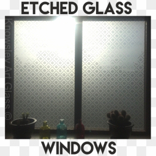 Etched Glass Window - Poster Clipart