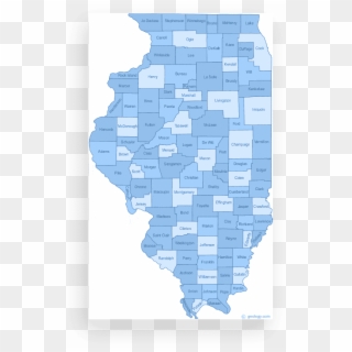 Illinois Tscm Bug Sweep - County Map Of Illinois Clipart