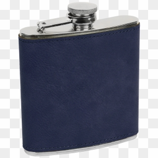 Hip Flask Blue Leather - Hip Flask Clipart