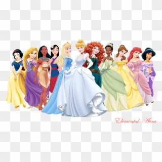 All The Princesses Together Clipart