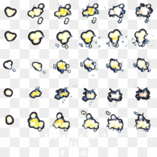Explosion Sprite Sheet Png Clipart