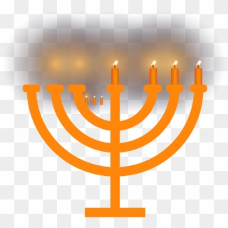 Menorah Candle Clip Art Twisted Candlelight Transprent - Happy Hanukkah 2018 Fun - Png Download