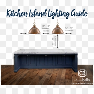 Kitchen Island Lighting Guide Clairebella Studio Spacing - Kitchen Island Light Spacing Clipart