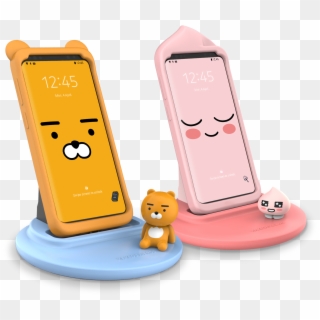Kakao Friends Charging Stand & Smart Case - Feature Phone Clipart