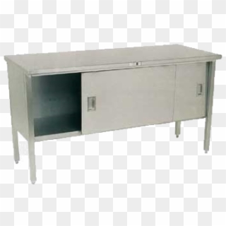 Stainless Steel Kitchen Island - Sideboard Clipart