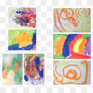 The Students Created Abstract Paintings Of Emotions - Painting Clipart
