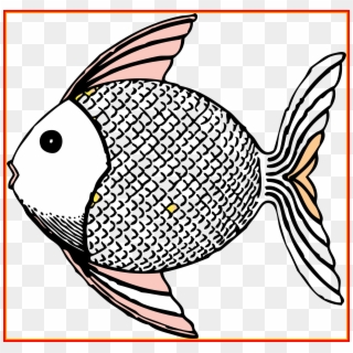 Inspiring Clip Art Of Black And White One Fish Two - Fish Black And White Clip Art - Png Download