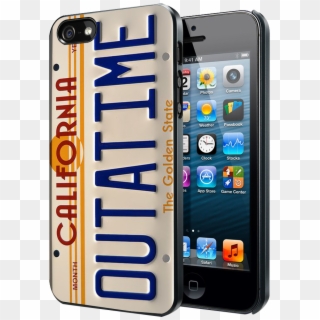 Back To The Future Delorean License Plate Iphone 4 - Back To The Future License Clipart