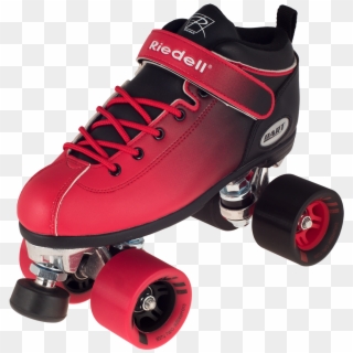 Red And Black Roller Skates Clipart