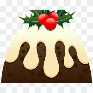 Christmas Cake Recipe - Clipart Christmas Pudding Cartoon - Png Download