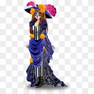 “la Catrina For A Costume Design Contest In Cdm - Illustration Clipart