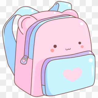 20-backpack - Transparent Cartoon Pink Backpack Clipart