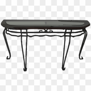 Black Cartoon Table Clipart