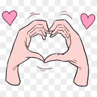 #love #heart #kawaii #cute #hand #hands #cartoon #anime - Stickers Memes Png Amor Clipart