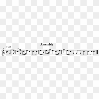 Assembly - Sheet Music Clipart