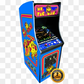 Multigame Ms Pacman Galaga Pac Man 60 Classic 80's - Arcade Machine Transparent Background Clipart