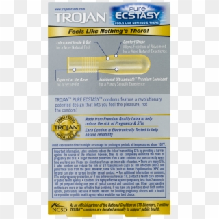 Trojan Pure Ecstacy Ultra Smooth Lubricated Latex Condoms - Boating Clipart