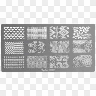 Nail Art Stamping Plate Clipart