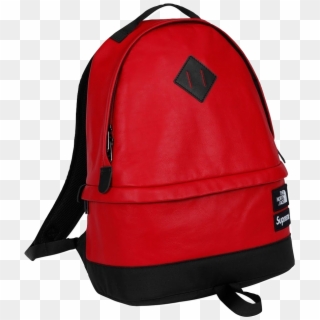 Supreme X North Face Leather Backpack , Png Download - North Face Bags Clipart