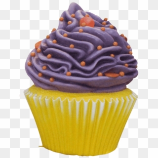 Cupcake Large Vanilla Purple Frosting Over Sized Prop - Cupcake Clipart