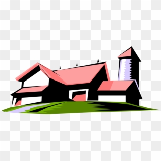Vector Illustration Of Farmhouse Symbol Clipart