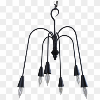 Beacon Falls 6 Arm Chandelier Finished In Aged Black, - Chandelier Clipart