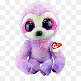 Dreamy The Purple Sloth Medium Beanie Boo - Stuffed Toy Clipart