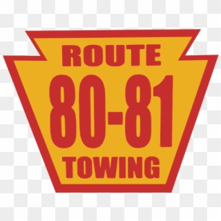 Route 80& 81 Towing - Sign Clipart