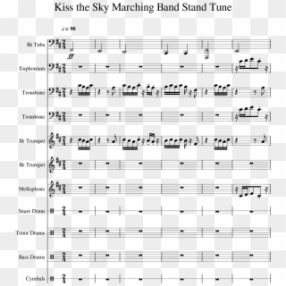 Kiss The Sky Shawn Lee Sheet Music , Png Download - Kiss The Sky Shawn Lee Sheet Music Clipart