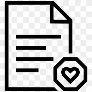 Text Page Paper Heart Favourite Comments - Pdf Paper Icon Png Clipart