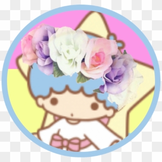 #sanrio #kiki #littletwinstars #flowercrown #icon #pansexual - Little Twin Star Kiki Clipart