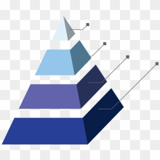 Adobe Ppt Element - 4 Level 3d Pyramid Clipart