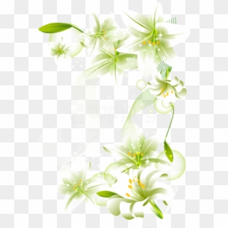 Free Png Download White Flowers Element Free Transparent - Portable Network Graphics Clipart