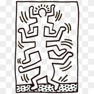 Keith Haring For Kids Artprints To Color Pop Art Paintings - Keith Haring Growing 1 Clipart