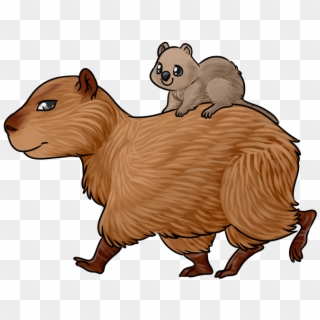 Got To Draw A Real Cute Commission Recently With A - Capybara Clipart - Png Download