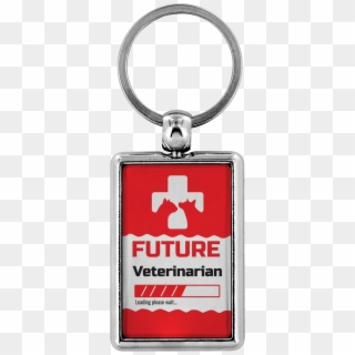 Funny Future Veterinarian Loading Please Wait Key Chain - Drive Safe I Love You Keychain Clipart